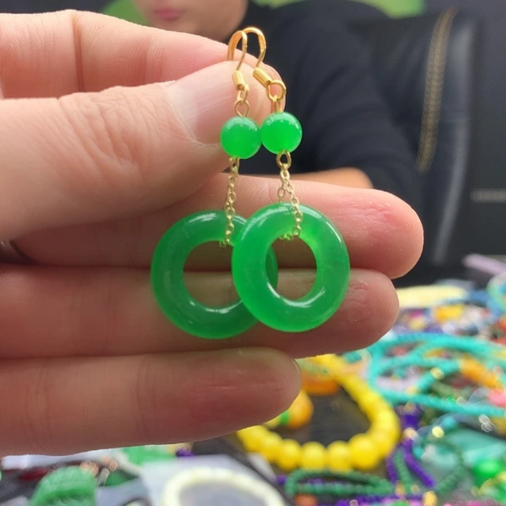 翡翠银S925镶嵌颈饰