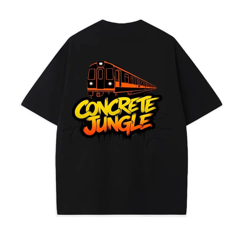 美式重磅纯棉短袖男印花圆领卡通透气休闲夏季潮流情侣上衣半袖