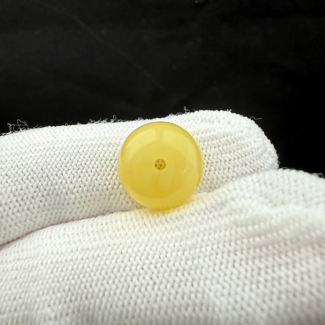 J2554天然原矿蜜蜡 墩子 12*9.8mm一物一图 支持复检