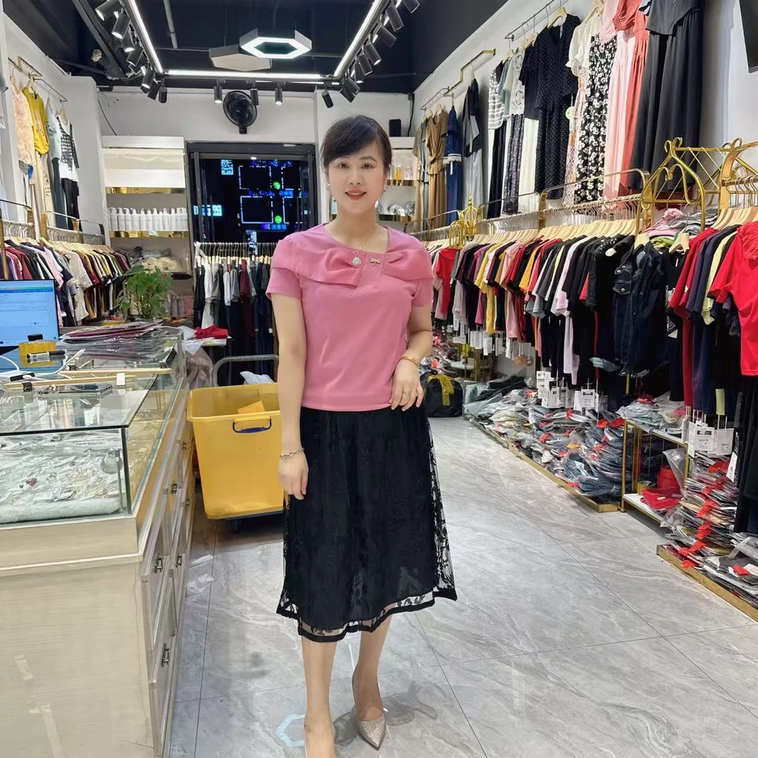 2-1933休闲半身裙蕾丝长66公分