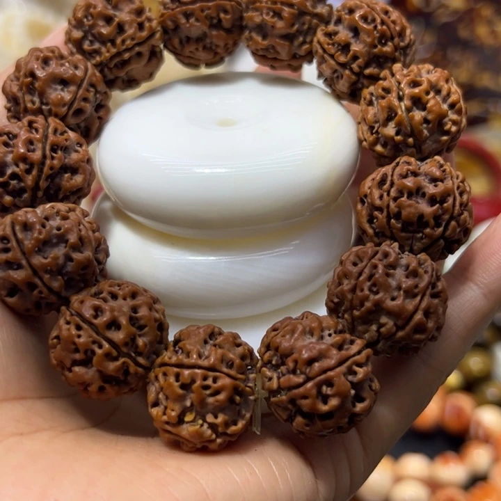 核桃手串/手链超大扣子