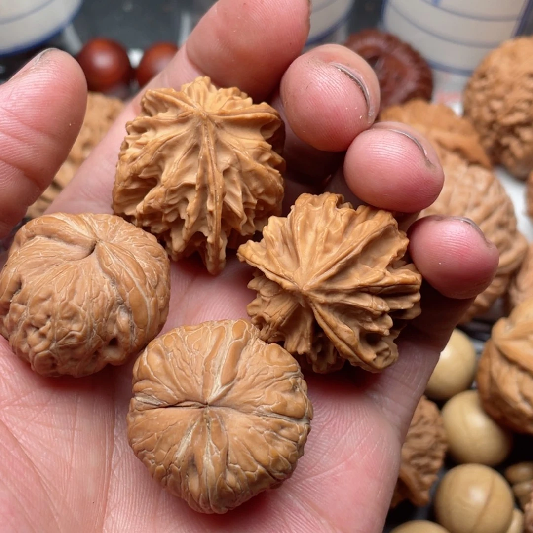 文玩核桃把件东***兄三愣