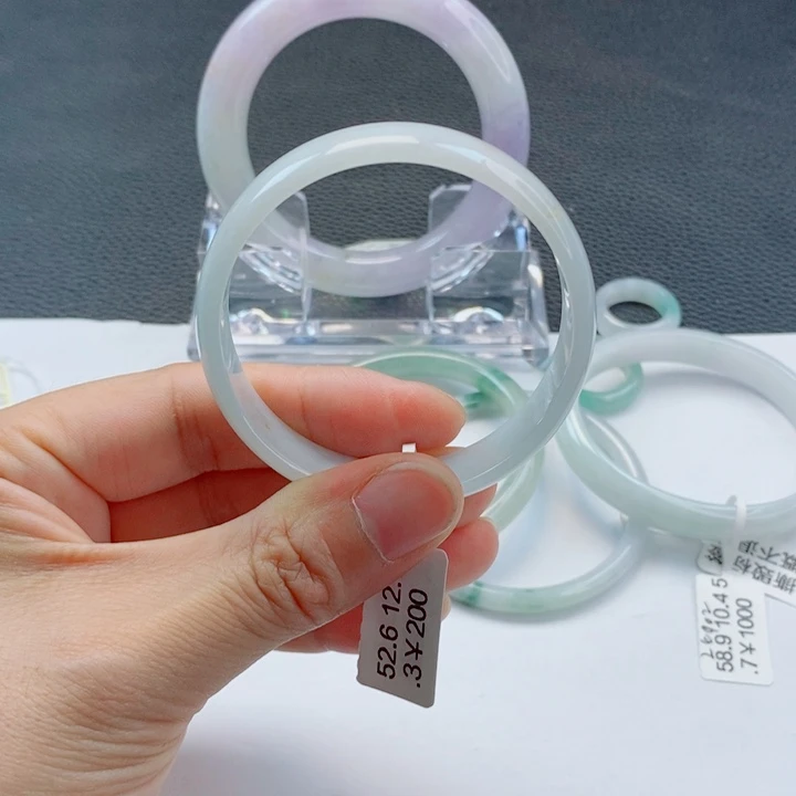 未镶嵌手镯翡翠公主手镯52-53圈口