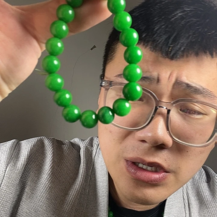 未镶嵌手链翡翠高端时尚10mm木左手串