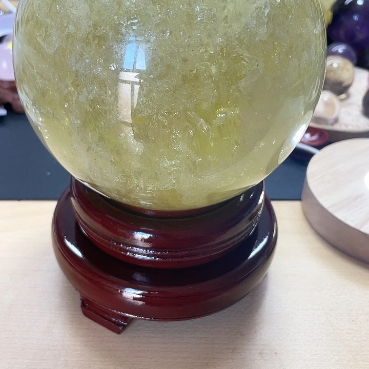 水晶黄色水晶卡12.2号288未镶嵌