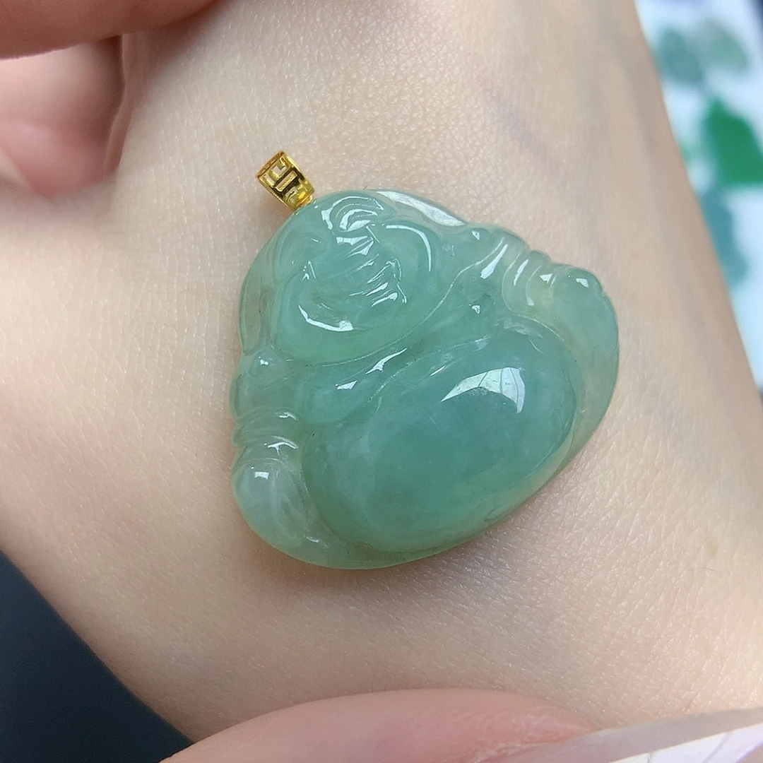 翡翠颈饰18K金镶嵌8888888888