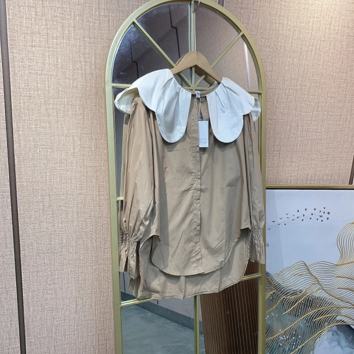 CR17孕妇咖色上衣M90-120L130XL140XXL150 4XL170