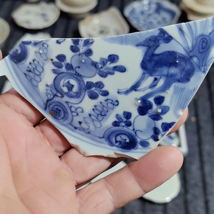 瓷片青花瓷片段位高中