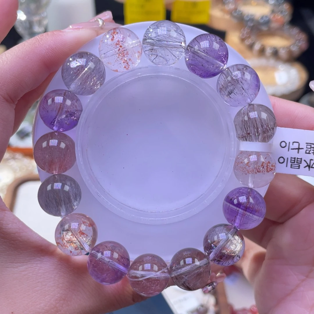 水晶手串未镶嵌超七13+