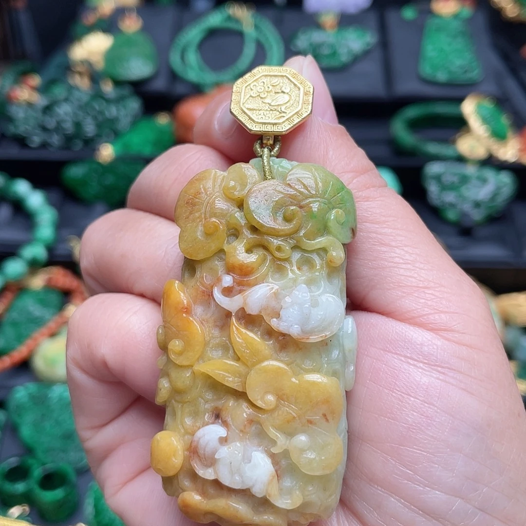 翡翠银S925镶嵌颈饰