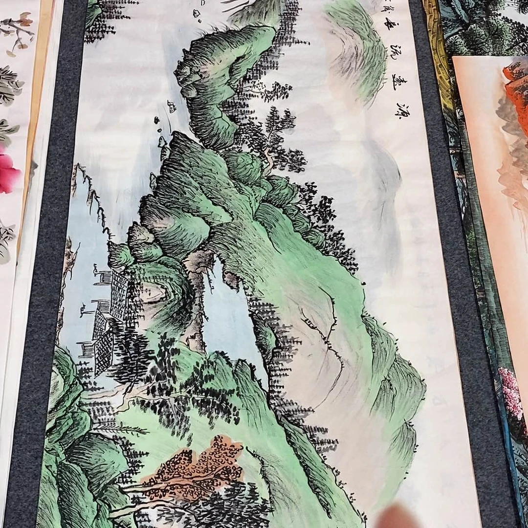 国画画画真的画画