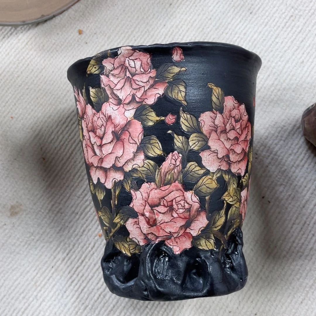 紫砂花盆晚***o陶瓷多肉花盆精品