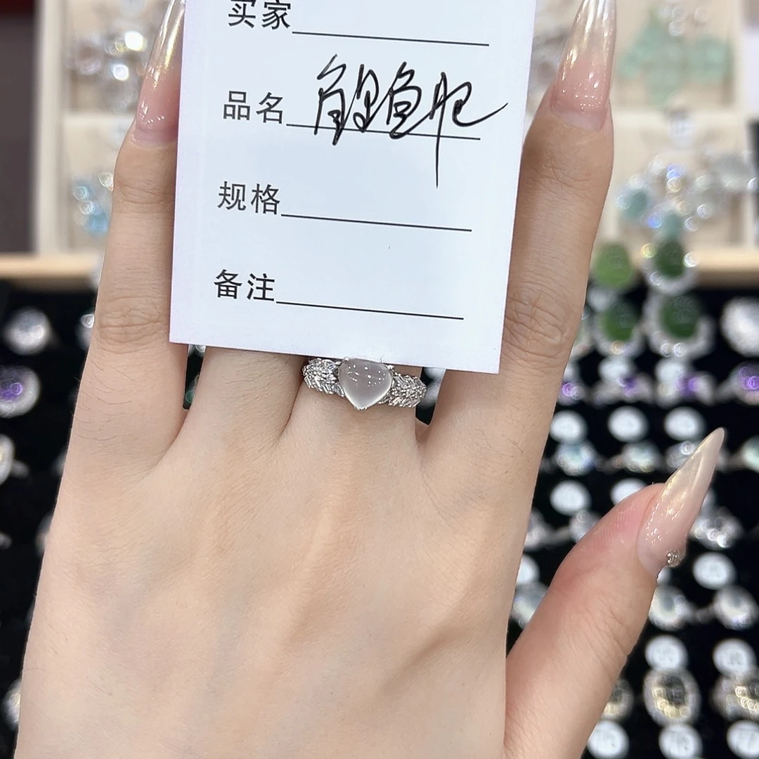 黄晶戒指银S925镶嵌鲤*肥戒指