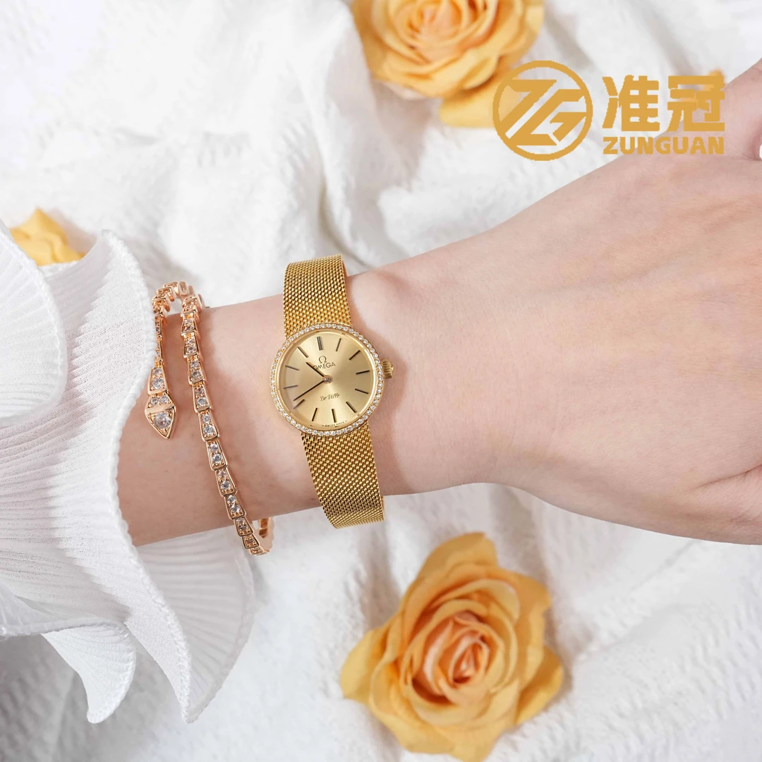 95新 Omega/欧米茄 23mm手动机械YL3874碟飞后钻瑞士名表