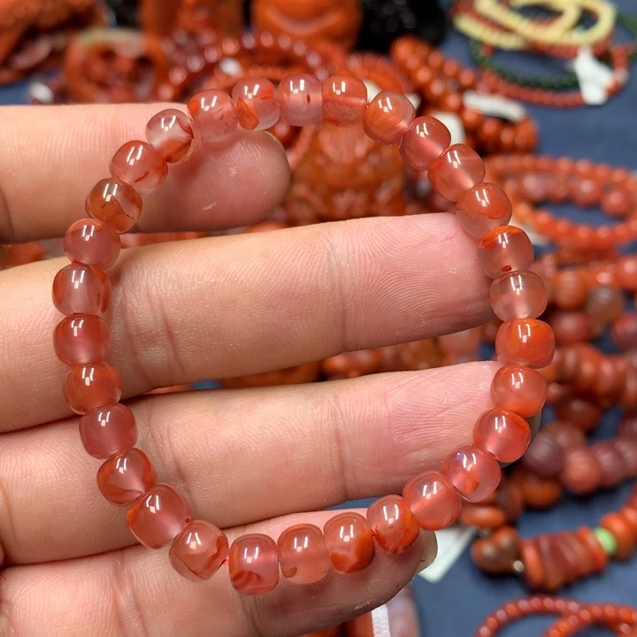南红玛瑙未镶嵌手串7mm