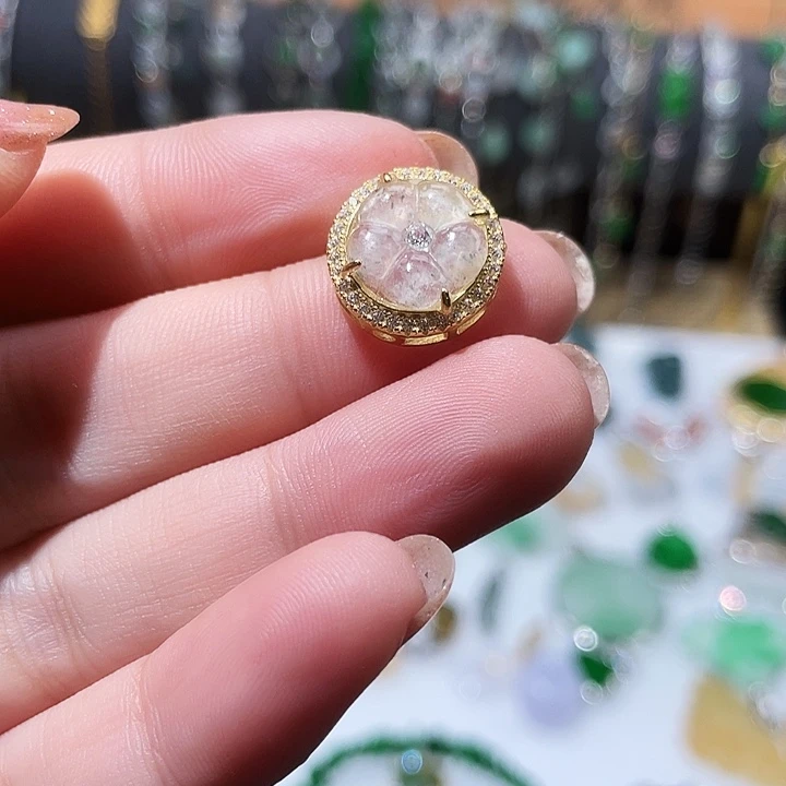 翡翠银S925镶嵌颈饰