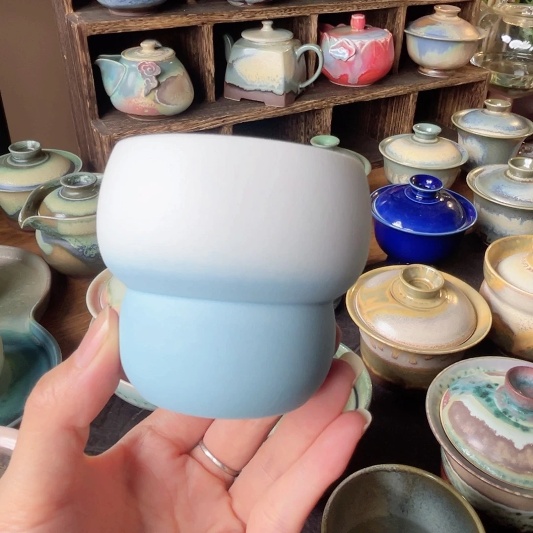 杯纯手工制作柴烧茶器