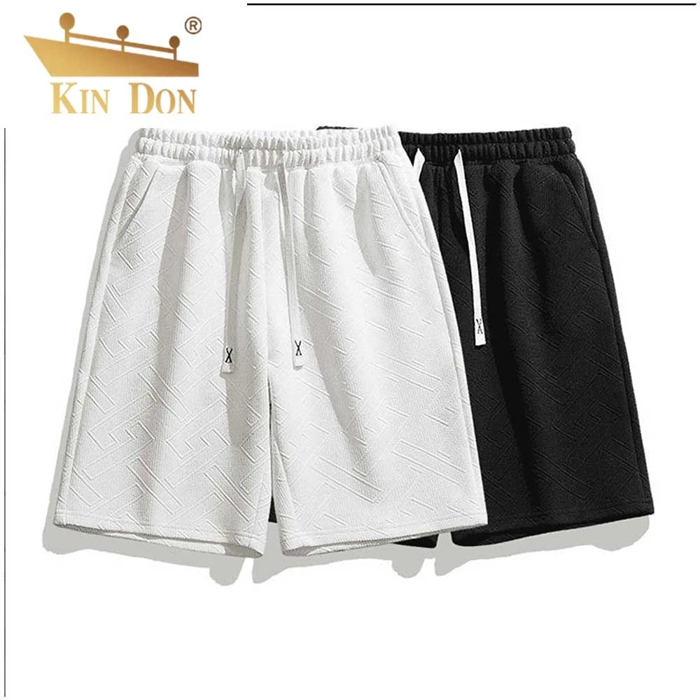 【两条装短裤】金盾2025夏款直筒宽松休闲中青年男士百搭弹力短裤