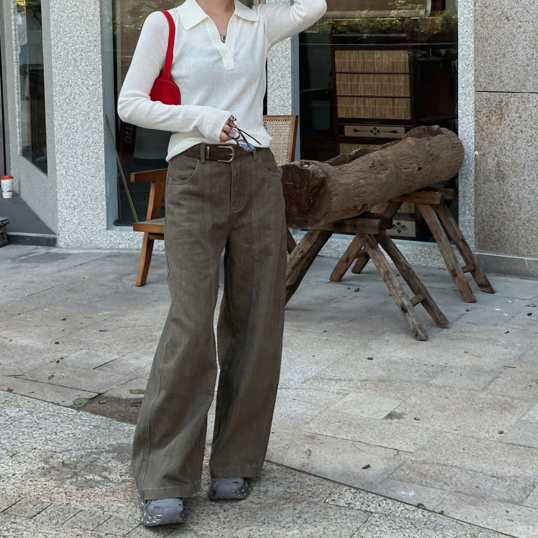 92213 秋冬百搭韩版香蕉牛仔裤