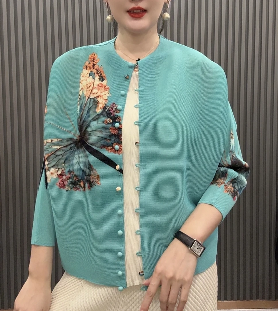 888016时尚女士新款爆款长袖外套气质休闲百搭夏季宽松圆领洋气