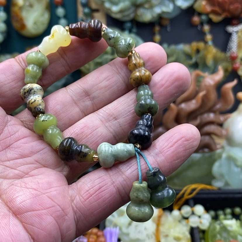 【闪购商品】未镶嵌岫玉手链随机发货