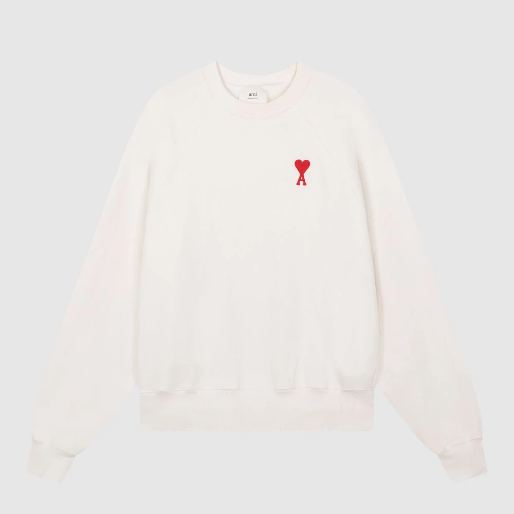 AMI春夏新品logo织花男百搭圆领套头体恤衫长袖T恤USW004747175