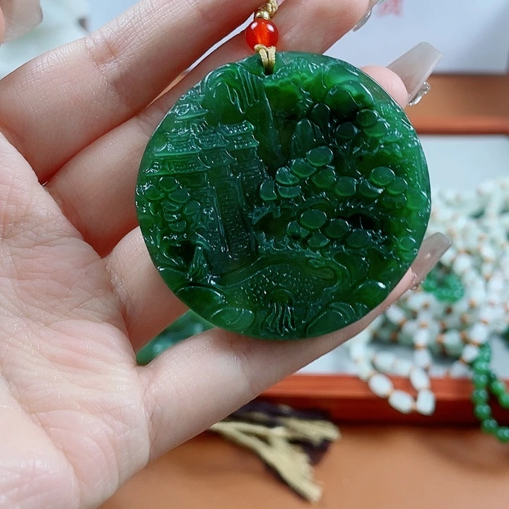 和田玉未镶嵌挂件