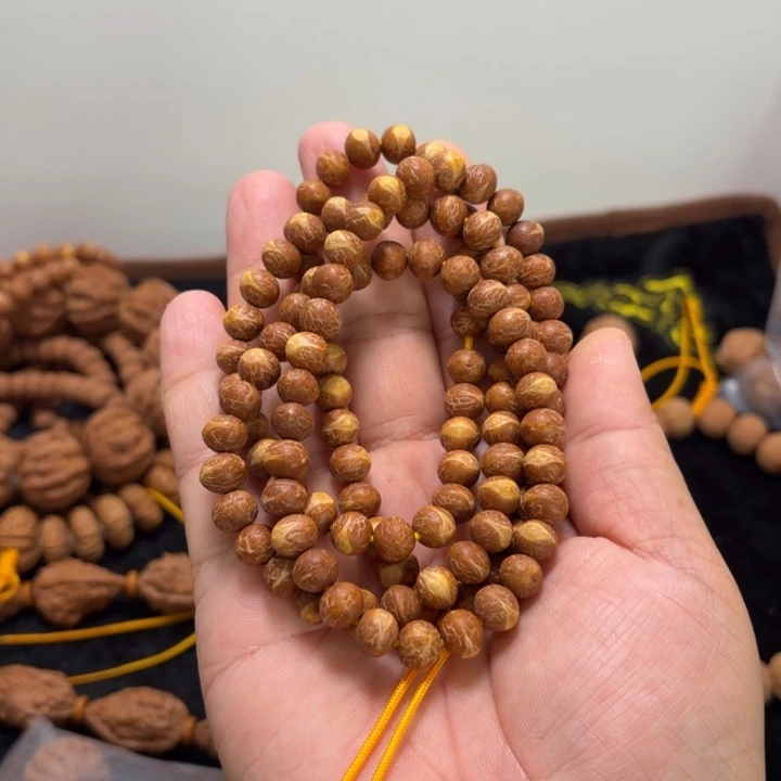 牧***童吊坠文玩核桃酸枣核脖挂108+6