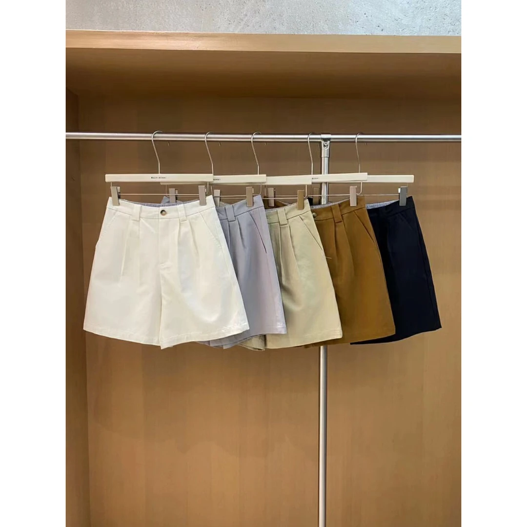 【仙仙推荐】WUZHINVHAI百搭简约休闲中裤85309