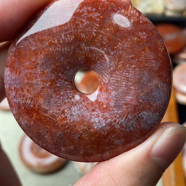 硅化玉颈饰未镶嵌新