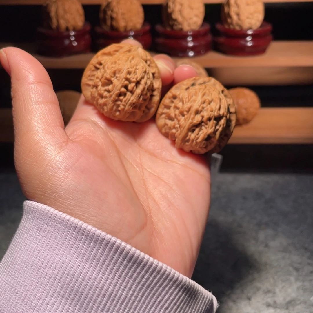 核桃手串/手链正三角白全品油蜡皮36