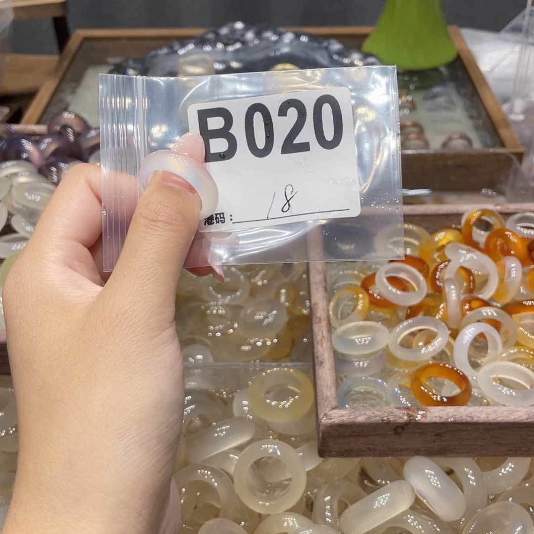 玛瑙/玉髓未镶嵌戒指020