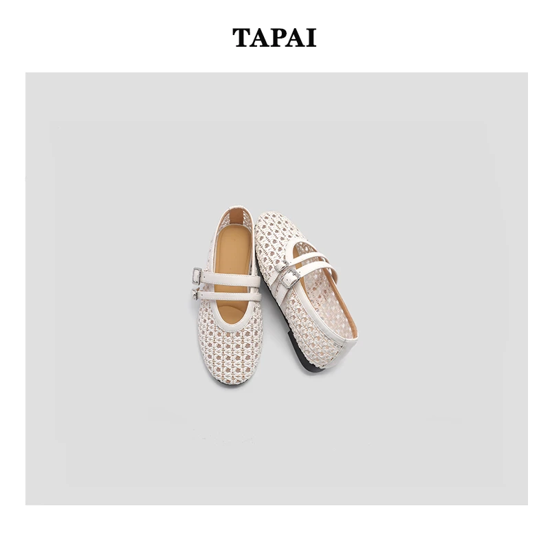 2025新款水钻芭蕾鞋轻奢老钱风气质鞋子2850-49