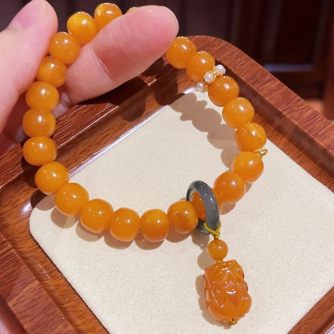 蜜蜡手链未镶嵌手串