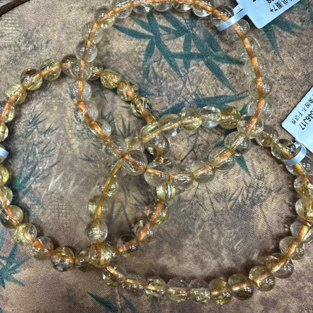 【书记甄选】天然金发晶单圈手链 多样性发一件 约7mm gck950