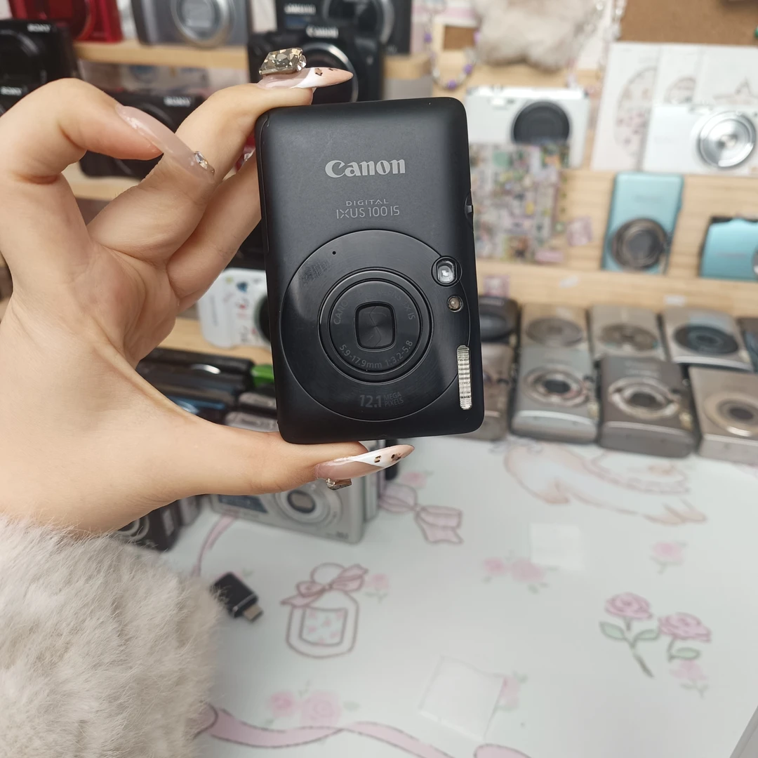 95新 Canon/佳能 ixus100黑色1210万像素3倍变焦复古ccd