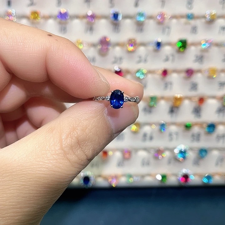 莫桑石非金属闭口戒指