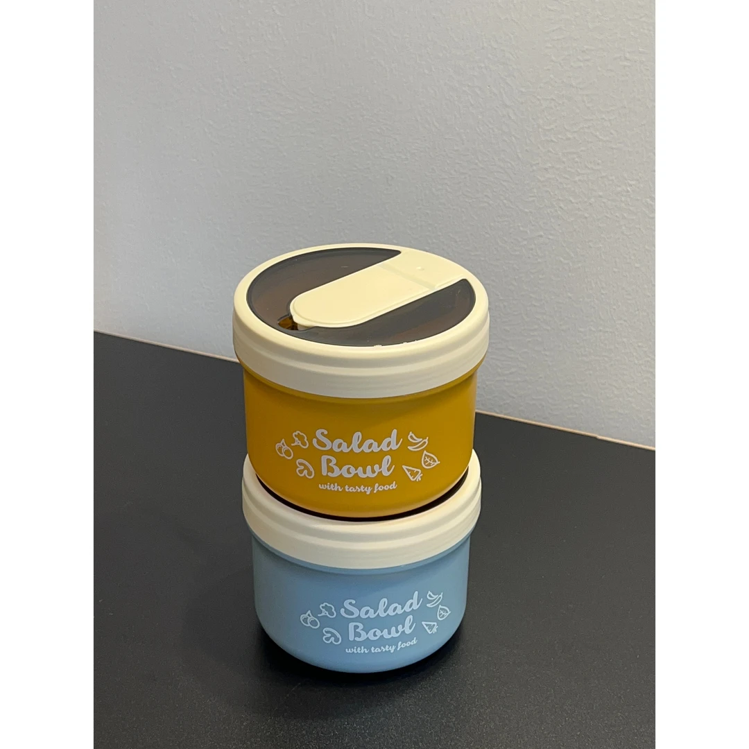 大简家居上班族提手小巧圆形汤杯粥罐学生304不锈钢早餐杯带盖饭