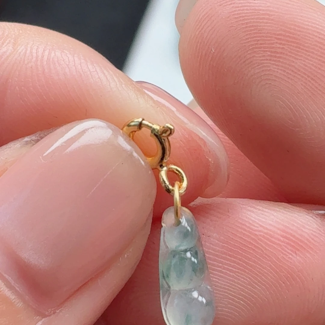 翡翠银S925镶嵌颈饰天然A货翡翠