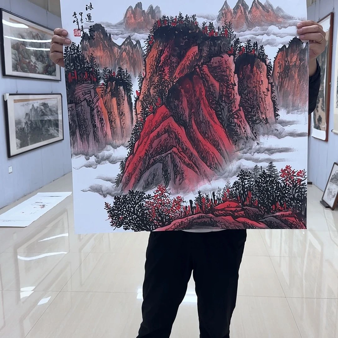国画国画作品多次