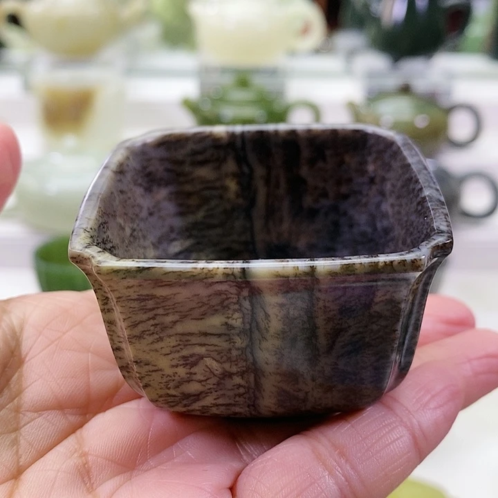 未镶嵌和田玉挂件茶杯80m l