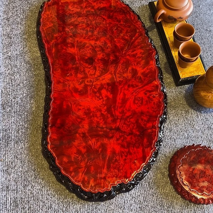 红金樟干泡茶盘 68 33 2