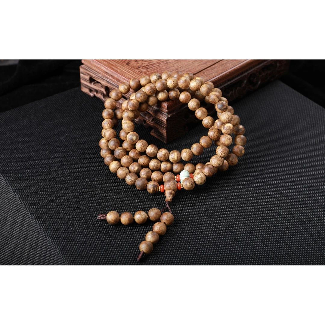 A140 文莱沉香熟结DIY多圈手串9mm 30.99g