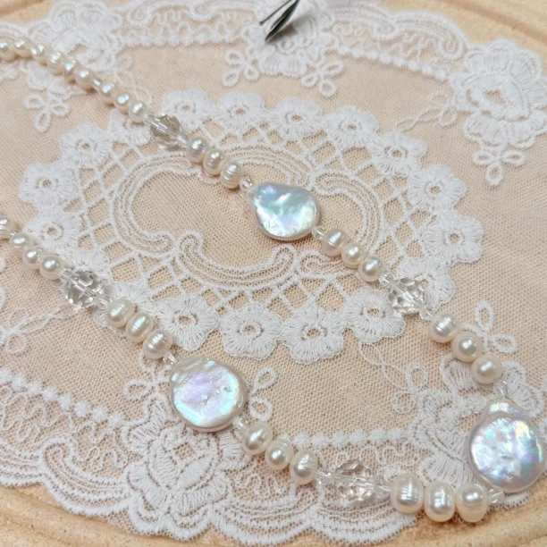 【六六中古】孤品淡水珍珠项链ew392链长41-46