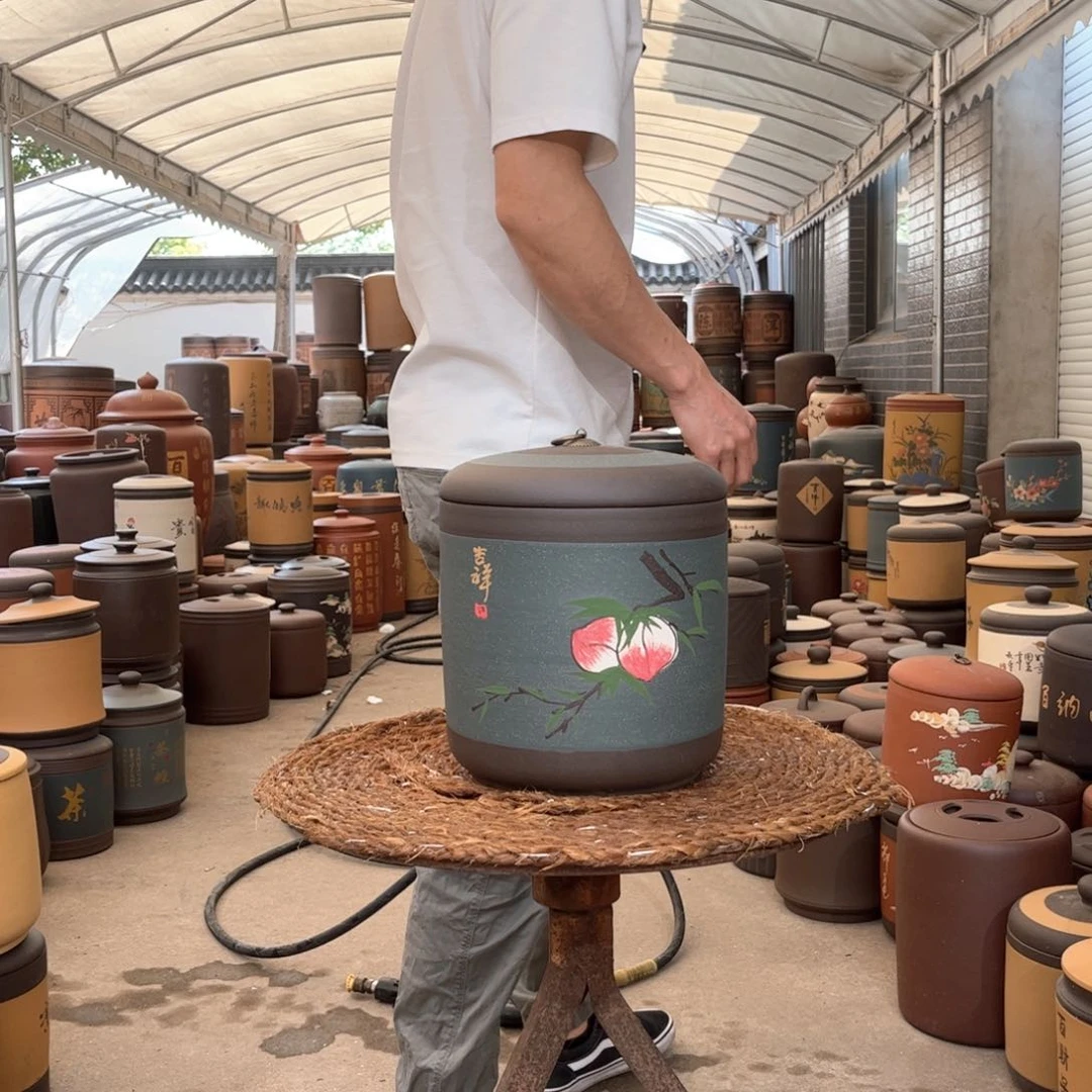 紫砂茶叶罐7 饼茶叶罐