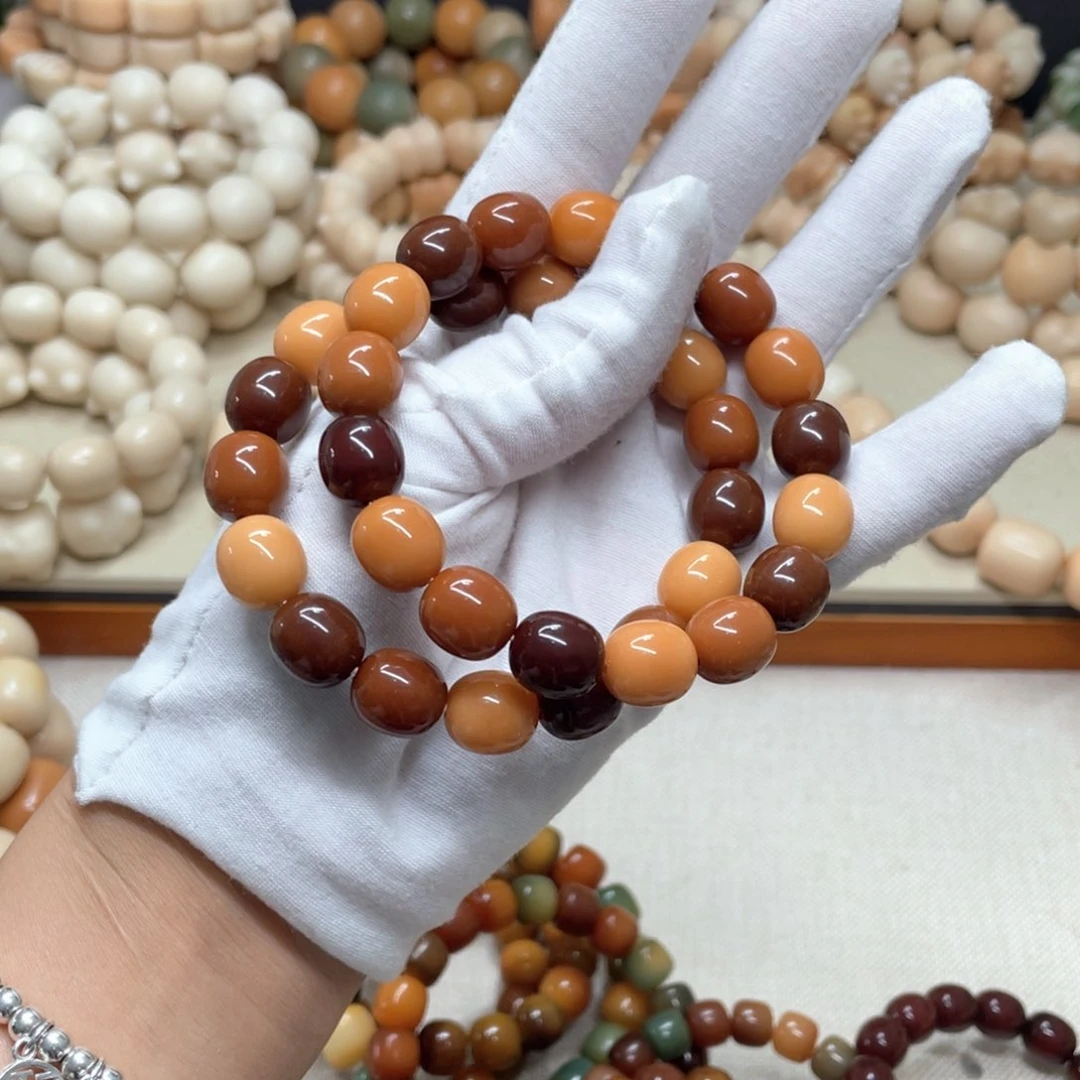 菩提根/象牙果吊坠水磨枣珠一个026