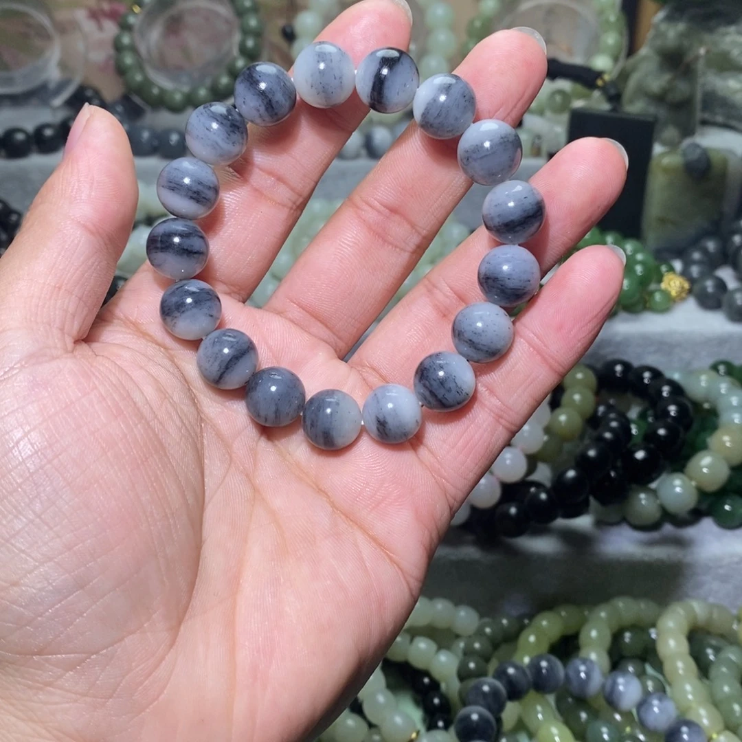 和田玉未镶嵌手链