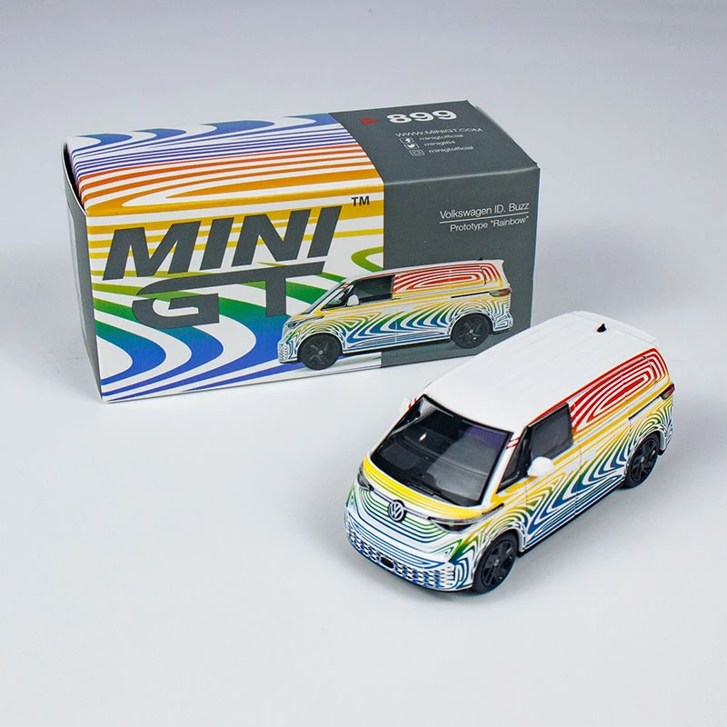 MINIGT车模 1:64 很 899号 大众ID BUZZ小比例汽车模型面包车电车