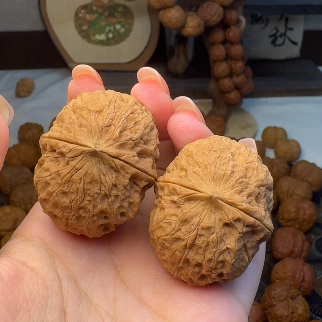 文玩核桃把件铁石球42