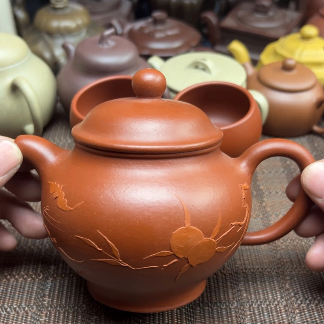 紫砂茶壶宜兴原矿紫砂壶400毫升容量
